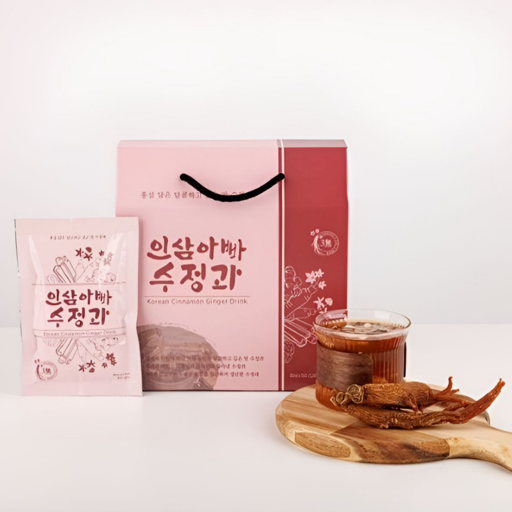 인삼아빠 홍삼 더한 수정과 건강음료 80ml x 15포
