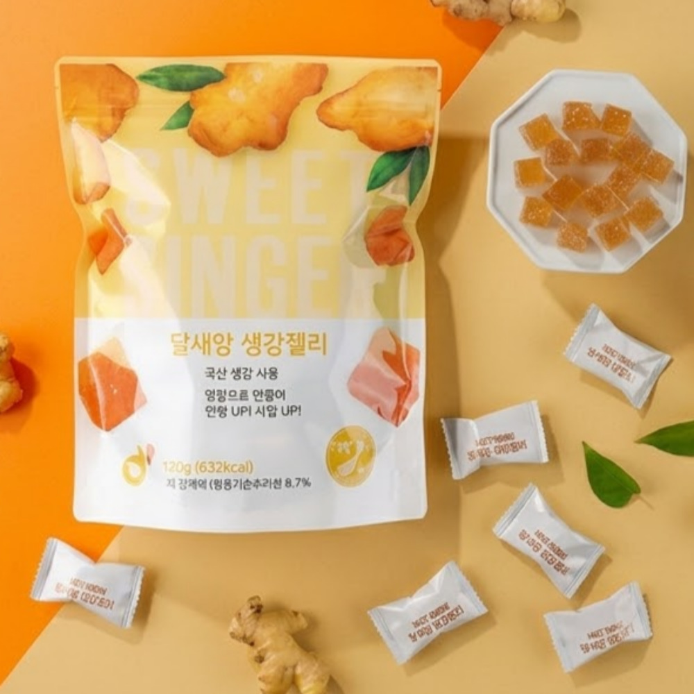 달새앙 쫀득쫀득 생강젤리 국산생강100% 건강간식 2박스